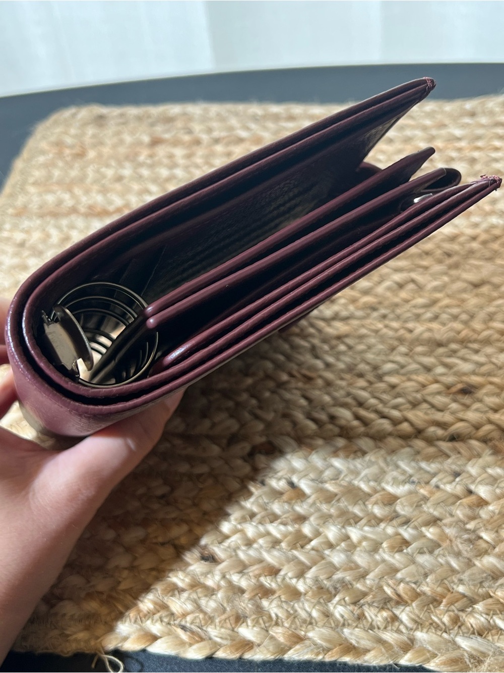 MOTERM luxe rings (30mm) Pebbled Leather Organizer Binder A6 with 2 flyleaf - Picture 8 of 9